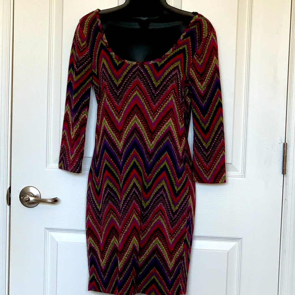 Multicolor Skin-Tight Dress